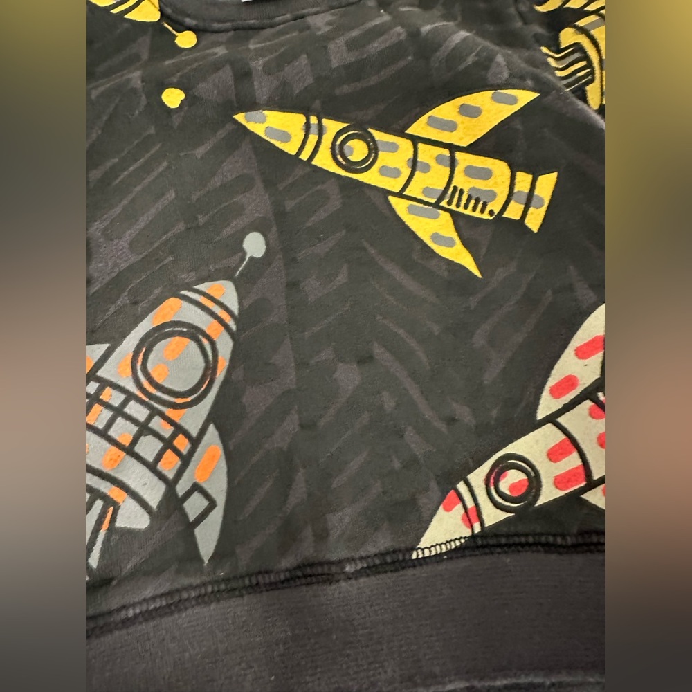 Stella McCartney Kids Charcoal and Yellow Sweatshirt - Picture 4 of 8